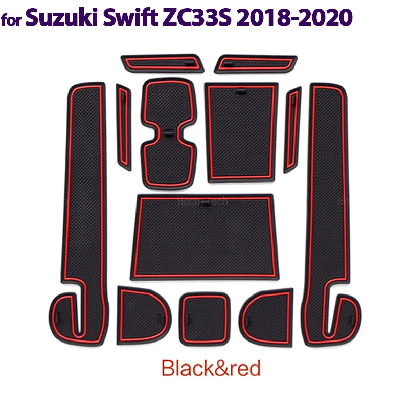 

Автомобильный резиновый противоскользящий коврик, подставка под дверь, подставка под чашку, подушка, подставка под ворота для Suzuki Swift ZC33S 2018 2019 2020