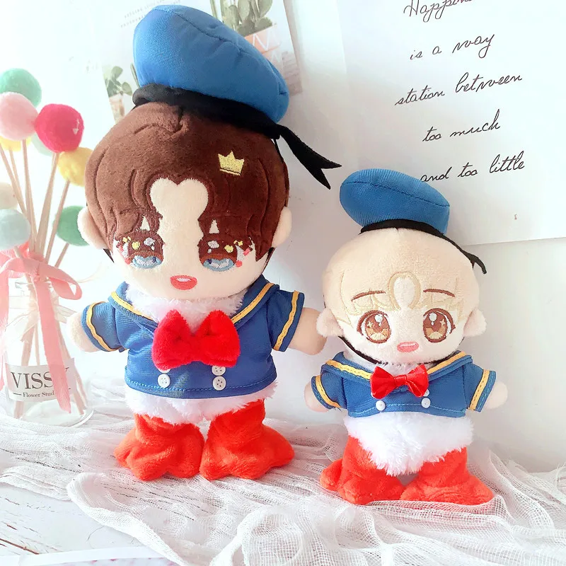 

15CM 20CM Doll Clothes Set Blue Duck Toy Clothing NCT EXO ChanYeol SeHun JIMIN Sean Xiao Yibo Dolls Accessories Lisa Jennie