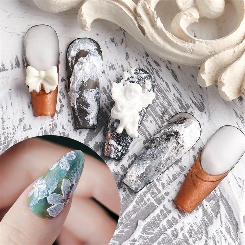 Гель для рисования ногтей 5 мл белый гипсовый Гель-лак 3D-моделирования пластырь