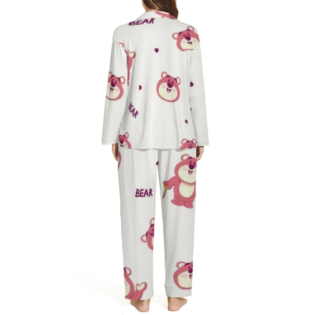 Белая пижама Disney Strawberry Bear выбранные узоры Minso милый стиль