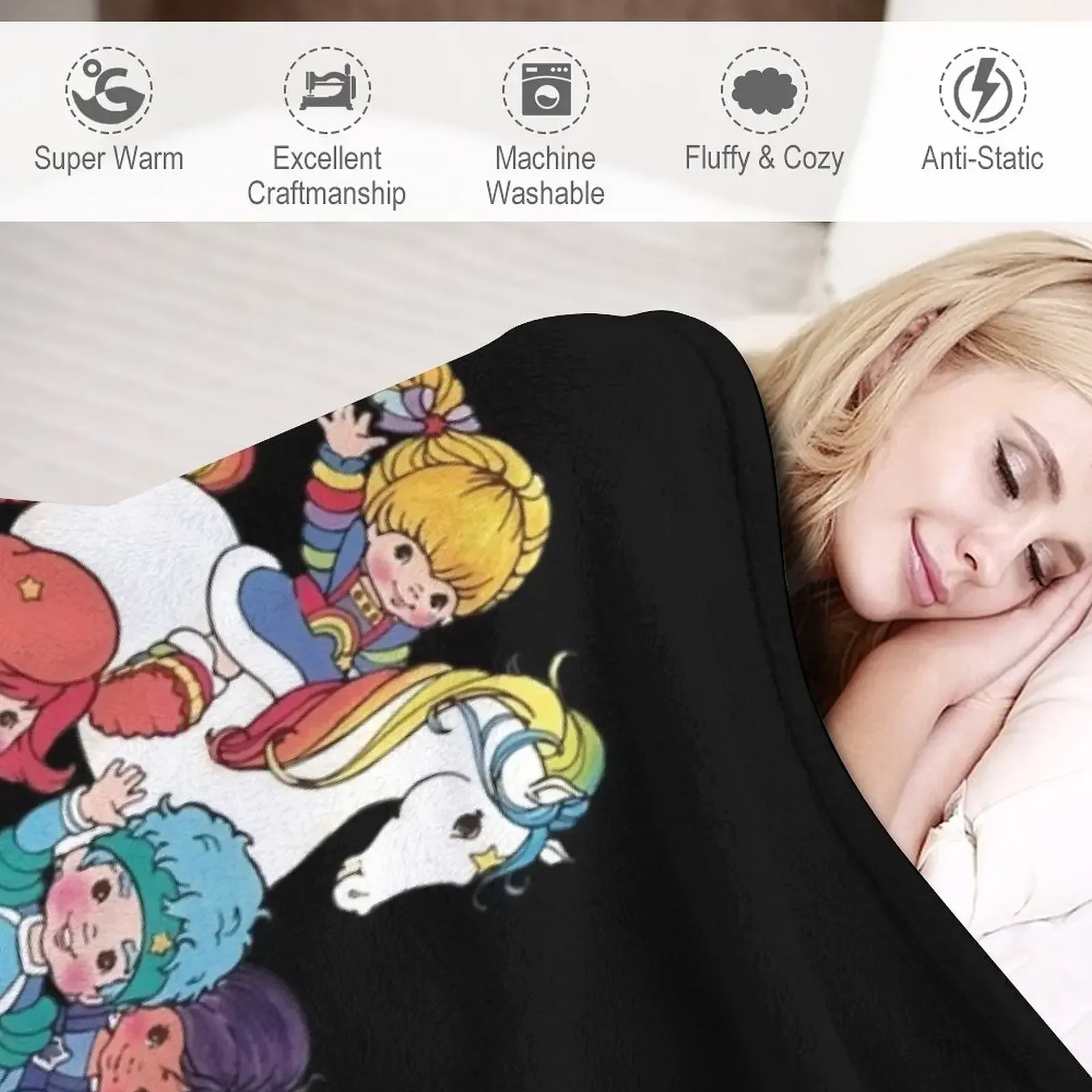 Покрывало Rain.bow Brite тепловое одеяло для дивана покрывала Манга