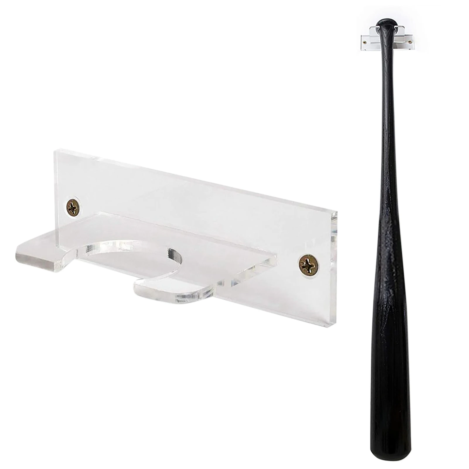 

Acrylic Baseball Bats Rack Wall Mount Acrylic Softball Baseball Bats Rack For Vertical Display Wall Mount Bat Holder Memorabilia