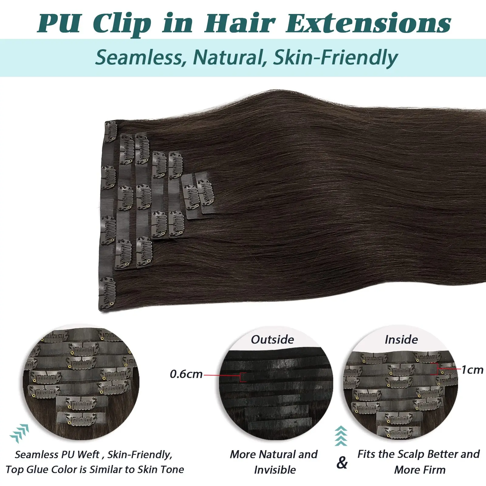 Бесшовные пряди для наращивания волос Remy человеческие волосы 7 шт. 150 г лента из