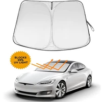 for tesla model y 3 2017 2022 car windshield sunscreen window sun shade sunscreen visor blocks parasol coche uv rays protection