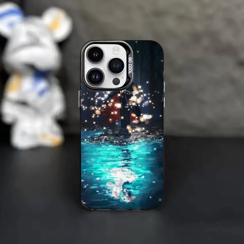 Фото Фэнтези-аниме чехол для телефона «Невеста-маг» для iPhone 17, 16, 15, 14, 11, 12, 13 Plus, Pro Max, XS, цветной серебристый. №3