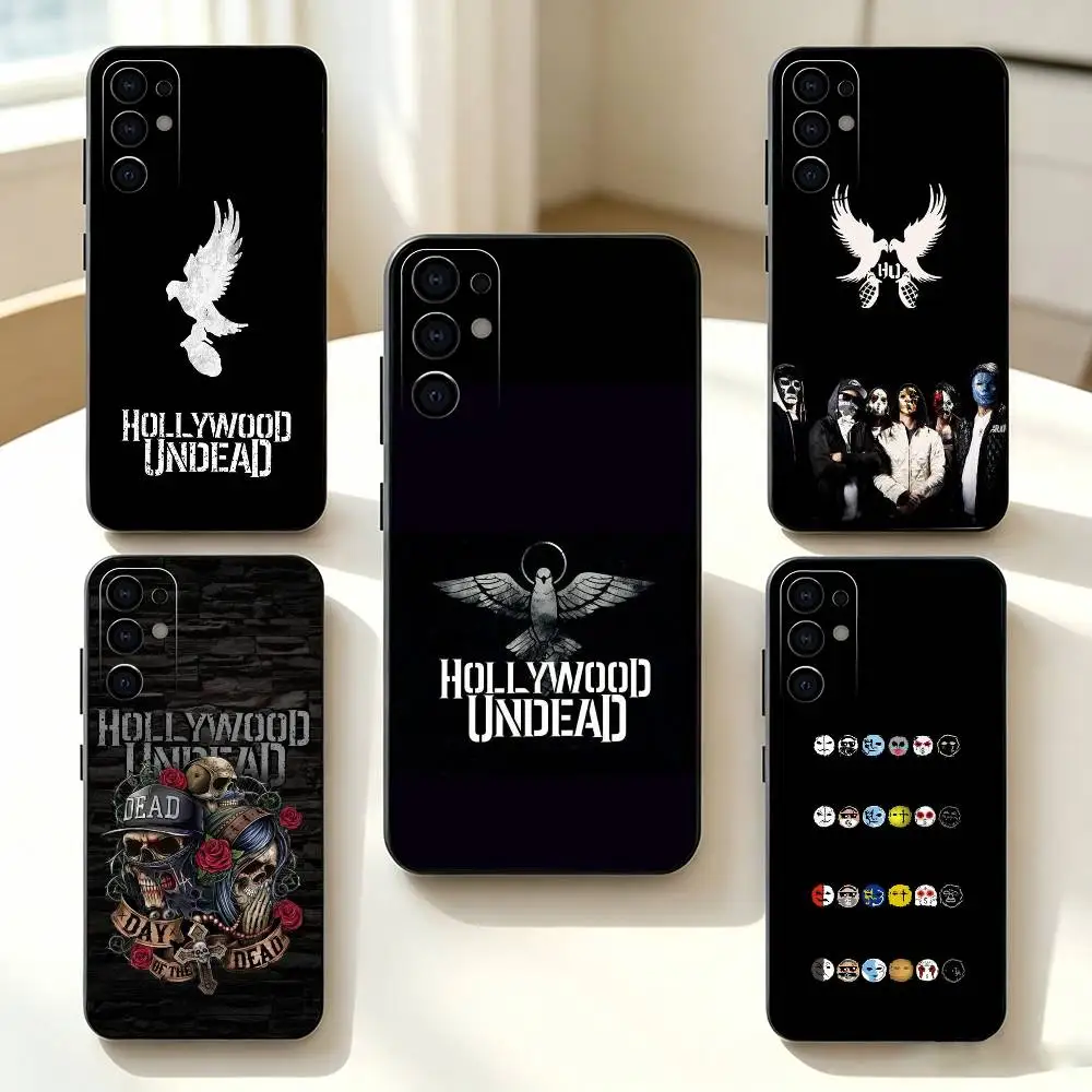 Фото Чехол для телефона H-Hollywood U-Undead Band, черный, силиконовый, мягкий, для Samsung S25, S24, S21, S22, S23, S30, Ultra, S20, Plus, Fe, Lite №1