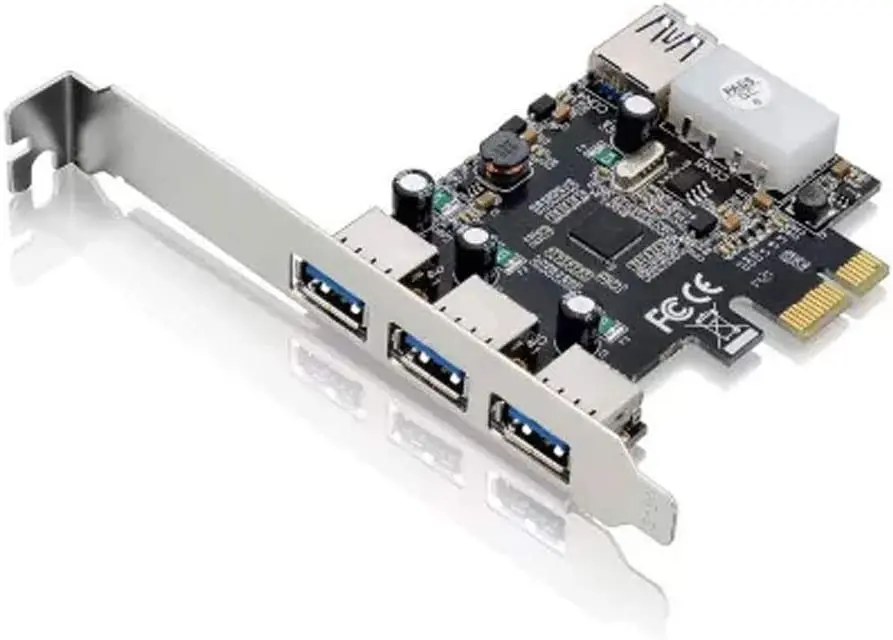 

New Placa PCI Express USB 3.0 com 3 Portas Frontais + 1 Porta Traseira - GA130
