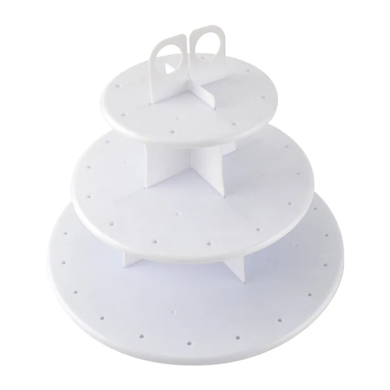 48 отверстий для вечеринки торта поп-леденец подставка полка 3-х ярусный держатель