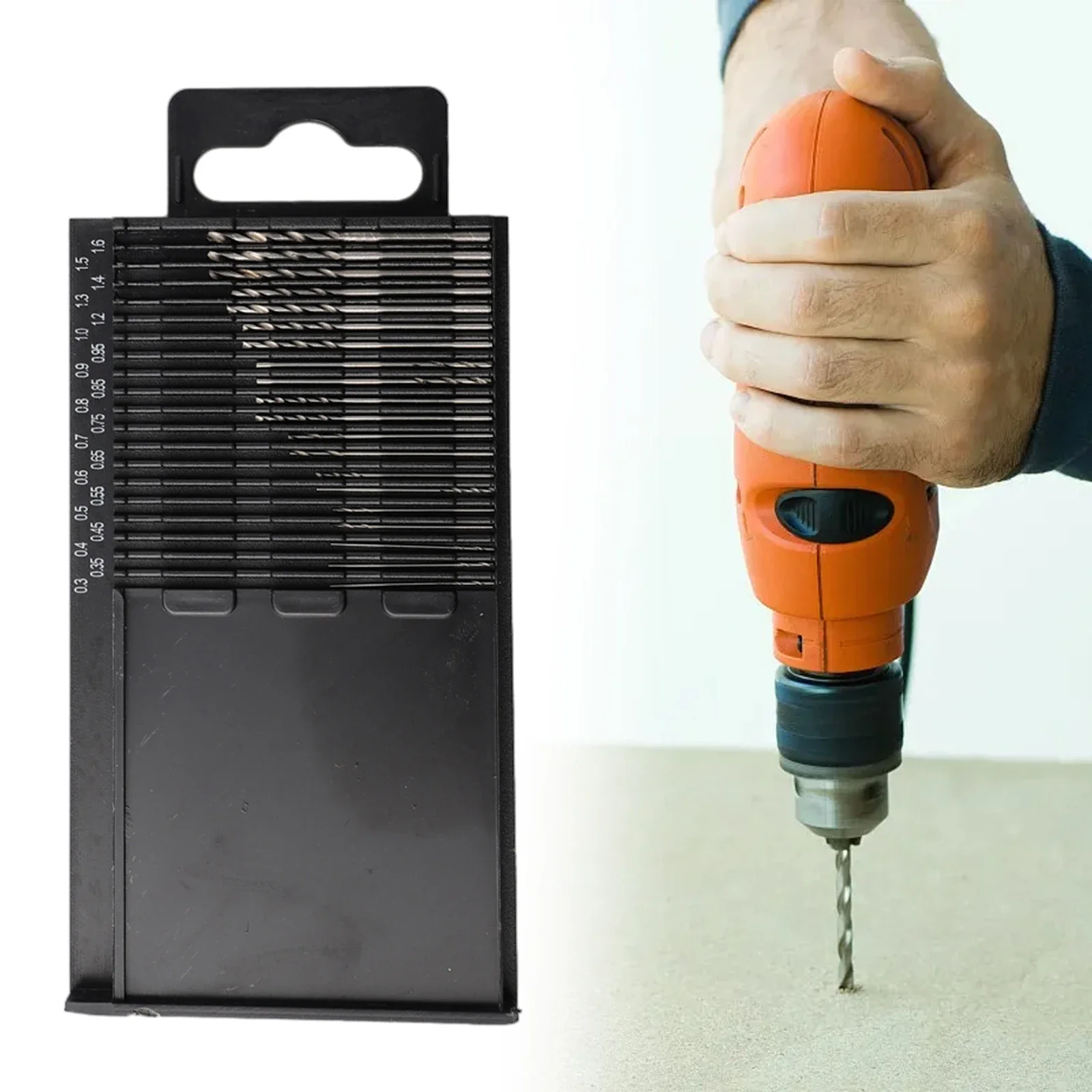 Набор сверл спиральных из быстрорежущей стали 20 шт. 0 3-1 6 мм