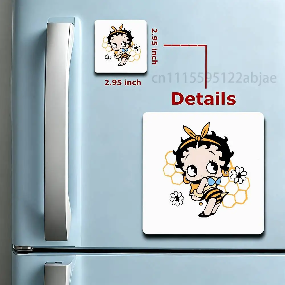 Фото Магнит на холодильник B-BettyS Doll B-Boop-y-es из ПВХ, новый, для украшения холодильника в стиле мультфильма, магнитная игрушка для детей. №4