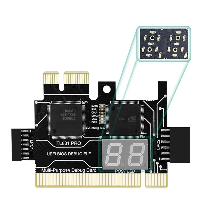 Диагностическая карта TL631 Pro + расширения диагностическая PCI-E материнская плата