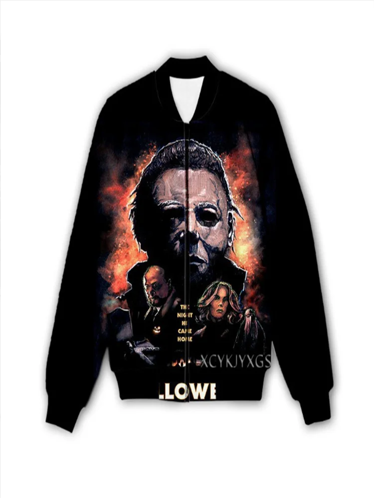 Мужская свободная куртка на молнии с длинным рукавом