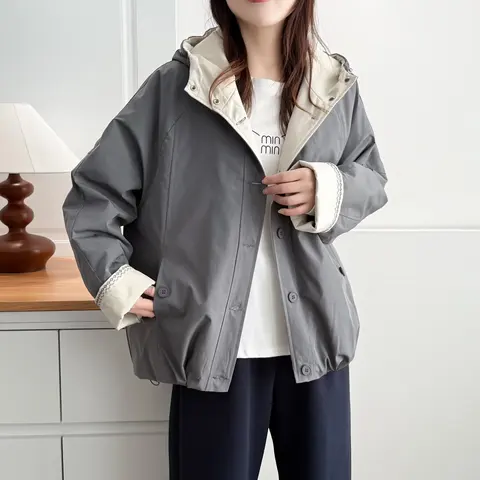 Женские стеганые парки XXL  из полиэстера