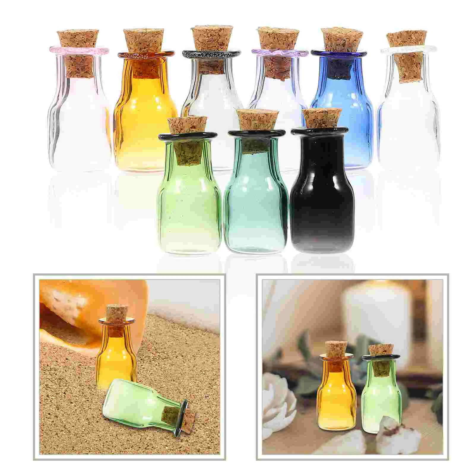 

Bottlebottles Cork Mini Jars Jarwithwishing Sample Clear Tiny Crafts Container Drifting Seal Canisters Sealed Decoration Potion