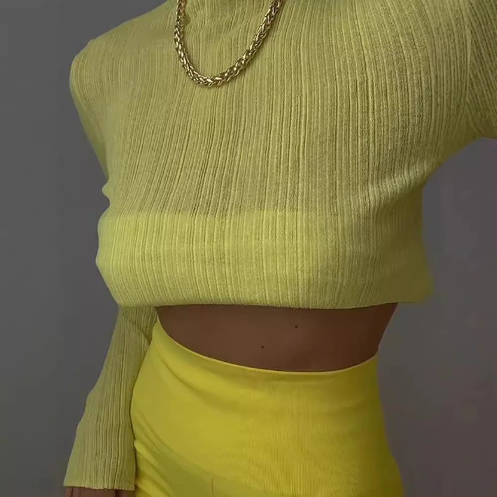 Повседневная футболка женская осенняя новая сетчатая с длинным рукавом женский