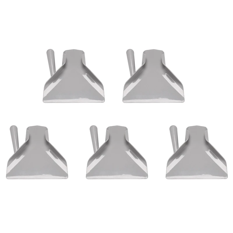 

5X Plastic Chip Scoop French Fries Shovel Loader Chip Packaging Shovel Funnel Popcorn Fast Food Right Handle