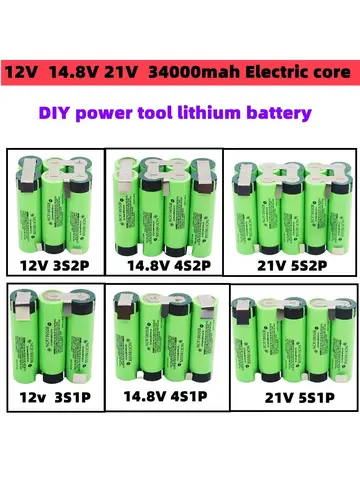 KEPAH перезаряжаемая литиевая батарея для дрели 3400-6800mAh
