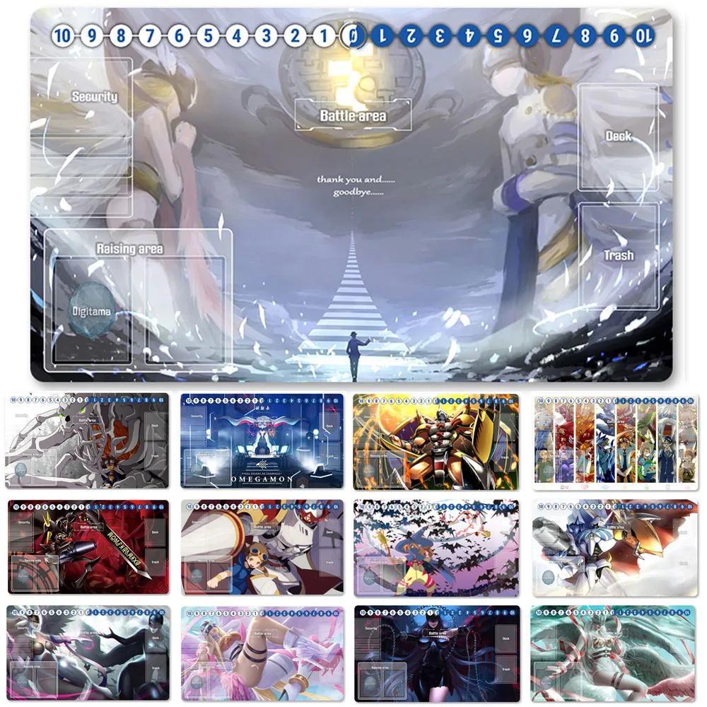 

HOT Board Game DTCG Playmat Table Mat Size 60X35 cm Mousepad Play Mats Compatible for Digimon TCG CCG RPG-218391
