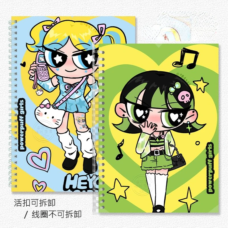 Блокнот на горизонтальную линию с мультяшным рисунком для девочек