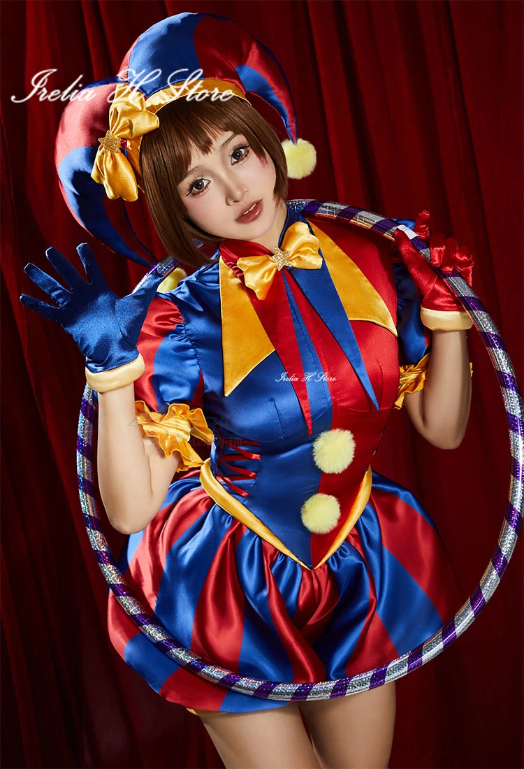 Irelia H Store The Amazing Digital Circus Pomni Косплей Костюм Аниме Джокер комплект Костюмы на
