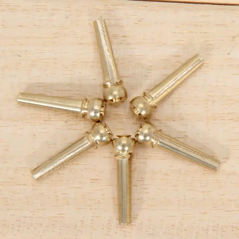 

6 Pcs/set Metal Copper Acoustic Guitar Bridge Pins Guitar Strings Fixed Cone String Pins String Nails Guitar Accessories