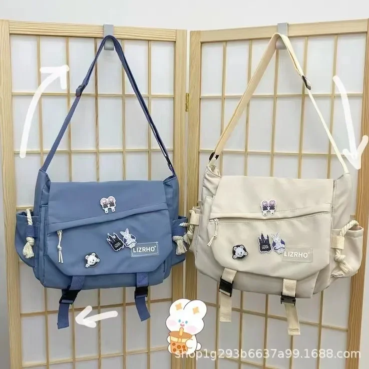 Вместительная сумка на одно плечо в Корейском стиле Ins винтажная одежда для