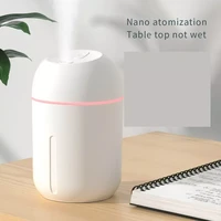 330ml large capacity silent air humidifier night light usb aroma diffuser continuousintermittent mode fine spray for home