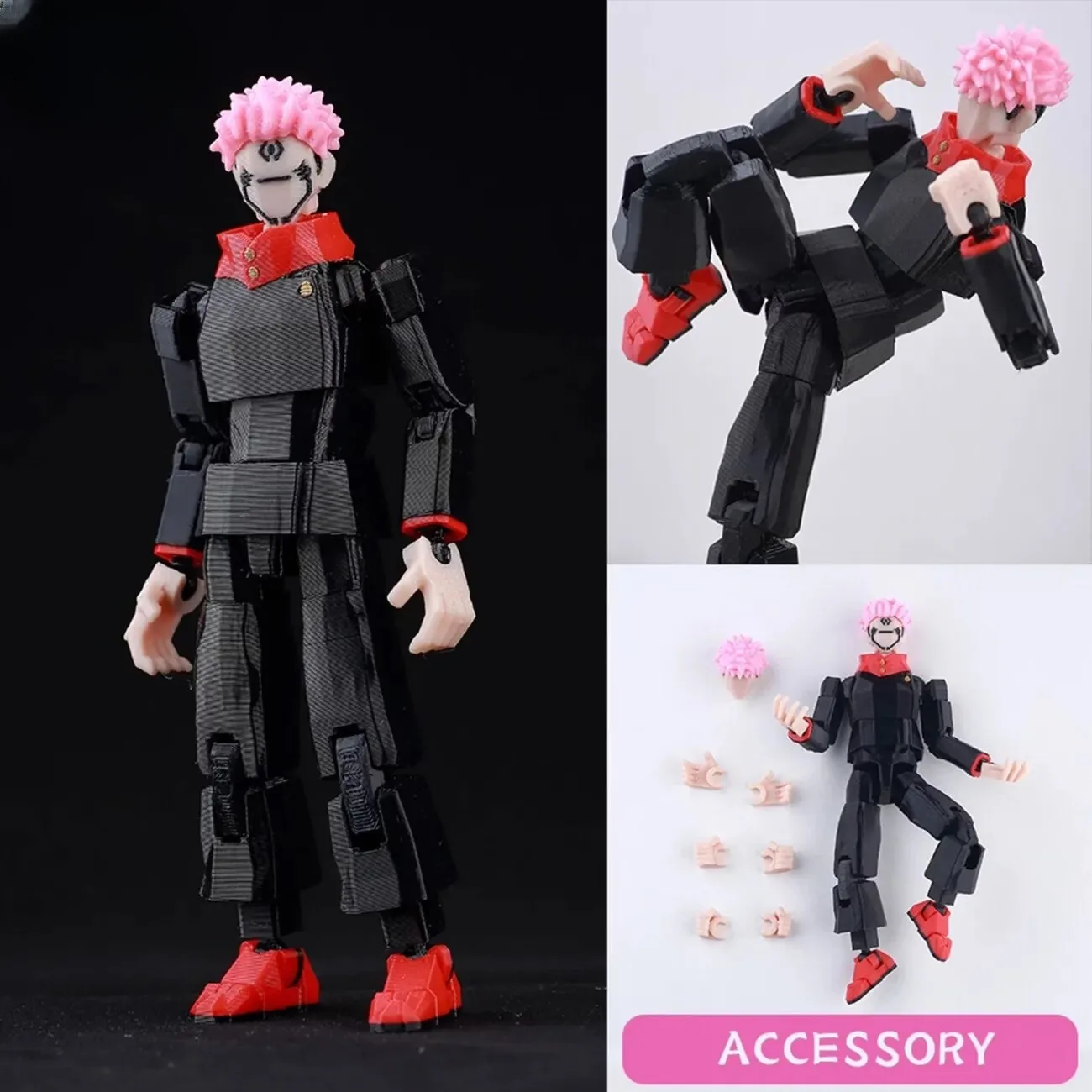 Фото Новый ​ Коллекционная фигурка 9L3D Lucky13 Gojo Sukuna Jujutsu Fushiguro Toji Gojo Satoru Action Figure Dummy13 T13 Multi-Jointed Titan13 №2