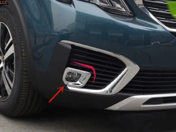 

Высококачественные противотуманные фары из АБС-пластика для Peugeot 5008 2017-2018, передние противотуманные фары, задние противотуманные фары, деко...