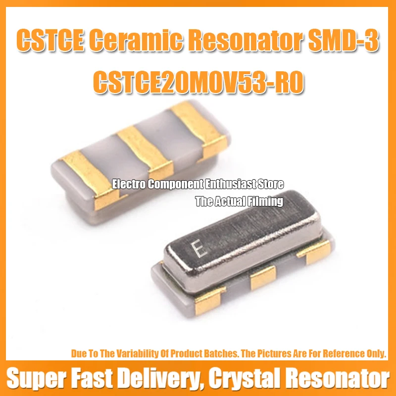 

(10PCS) CSTCE20M0V53-R0 20M 20MHZ 20.000MHZ Passive Ceramics Crystal Resonator SMD-3 3213 3.2X1.3MM 15PF ±0.5%