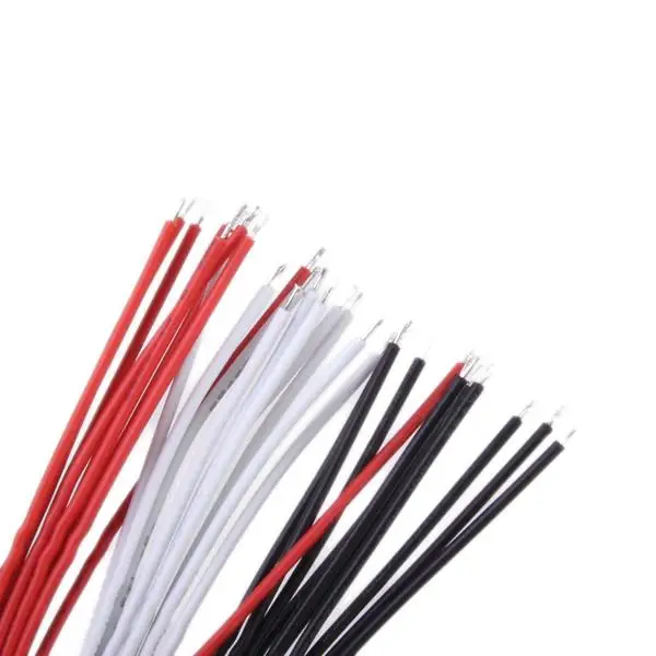 30 шт. красный черный белый 22AWG медный провод для гитарного звукоснимателя кабель