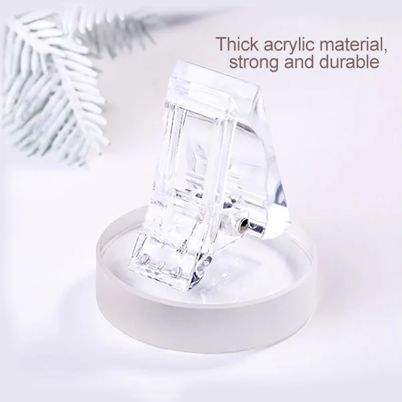 10 шт. Акриловые зажимы для ногтей прозрачный гель быстрое наращивание