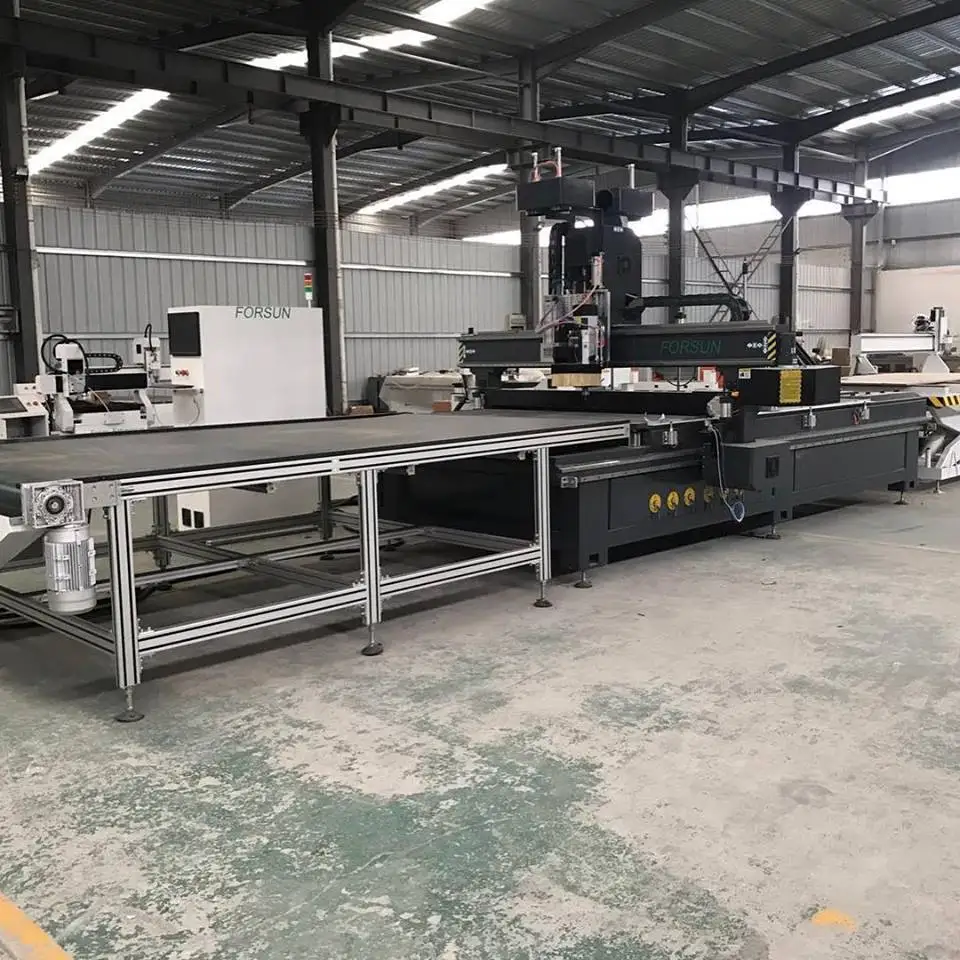 China Forsun Furniture cabinet full automatic Loading And Unloading best price cnc router nesting for panel wood |