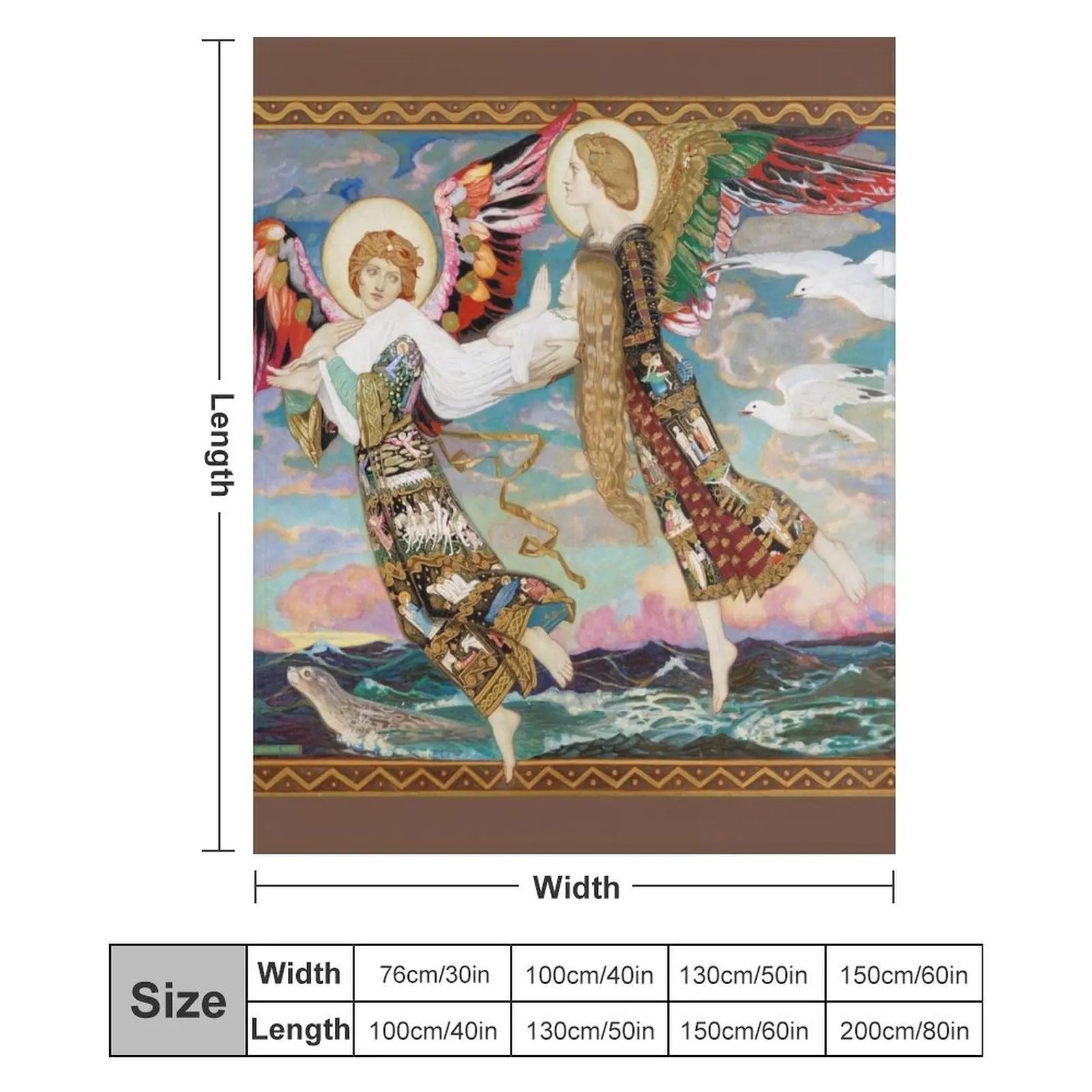 Одеяло Saint Bride Brigid of Kildare John Duncan зимние кровати роскошные утолщенные самые мягкие