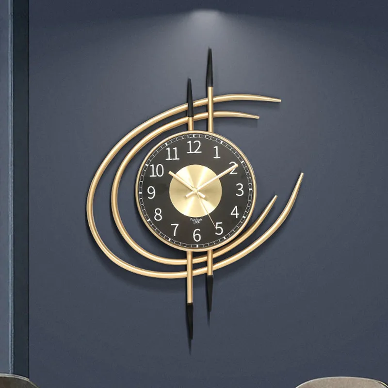 

Креативные современные минималистичные автоматические механические индивидуальные домашние искусственные Роскошные Настенные часы для украшения дома