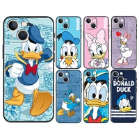 donald duck disney for apple iphone 13 12 11 pro max mini xs max x xr 6s 6 7 8 plus 5s se2020 soft black phone case