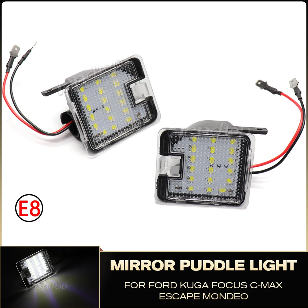 

2pcs CANBUS LED Under Mirror Puddle Light For Ford Focus III Mondeo MKIV 2007-2014 Kuga C-Max Escape Under Mirror Welcome Lamp