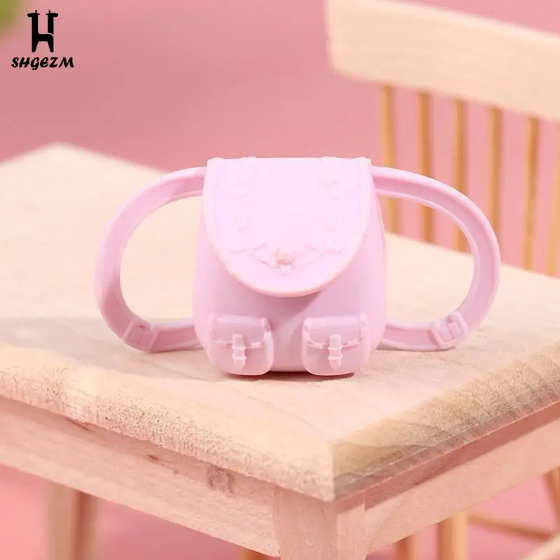 

1PCS Dollhouse Miniature Mini Backpack Bag Model Doll Accessories Gifts Toys Handmade Mini Backpack Dress Up Pop Music
