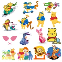 winnie the pooh bear large patches iron on transfers for clothes heat transfer vinyl sticker for boys ladies hoodie diy decor