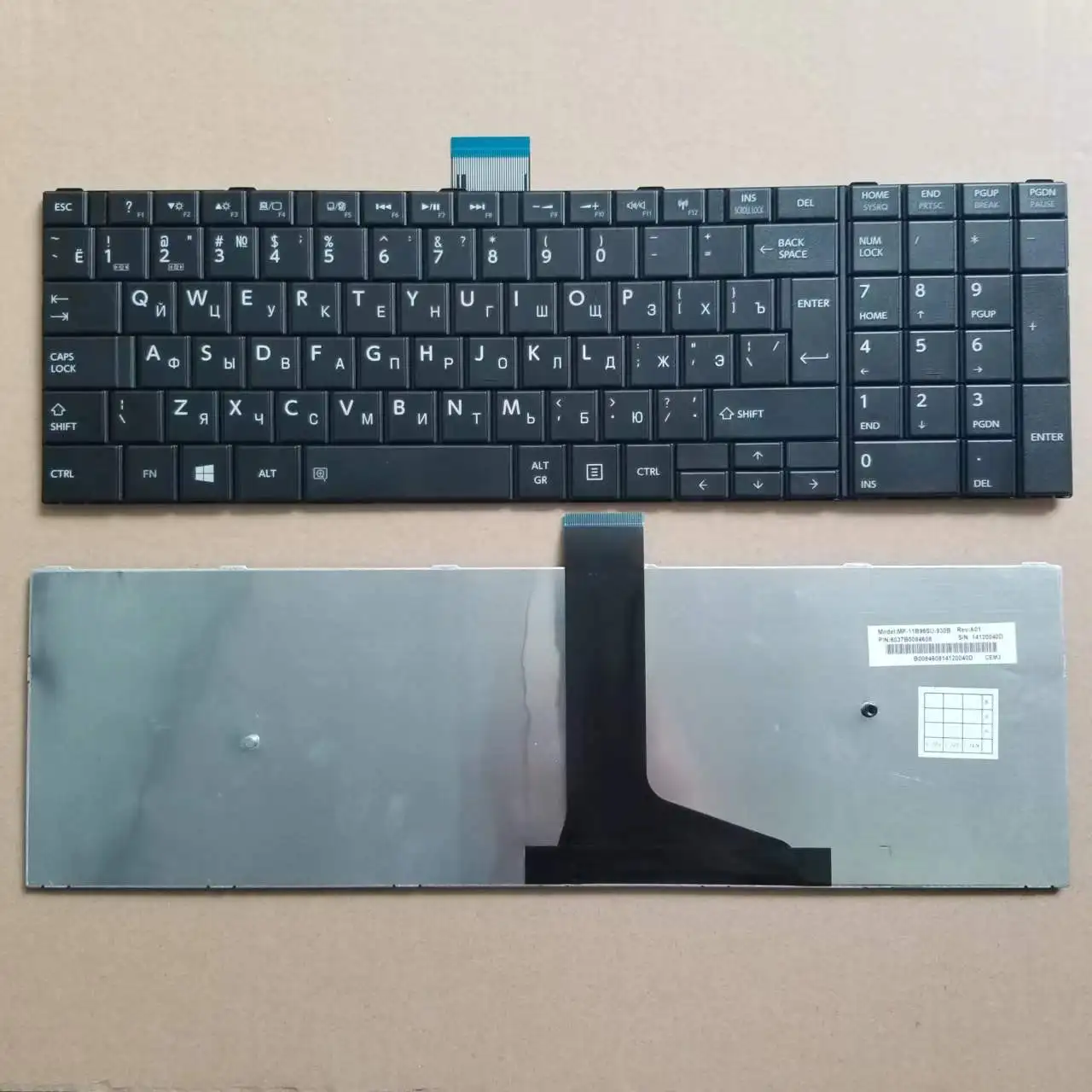 

New For Toshiba Satellite C50 C50-A C50D C55 C55D C55T Series Russian RU Laptop Keyboard Original Big Enter