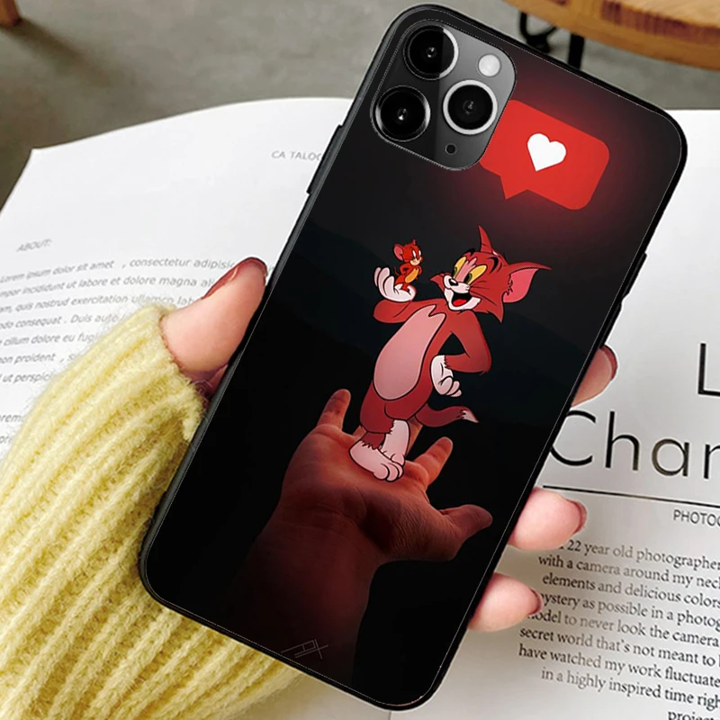 Мультяшный Кот-T-Tom-And Cute-J-Jerry чехол для телефона iPhone 13 11 12 7 8 XS SE 2020 XR mini pro Plus MAX Samsung A52
