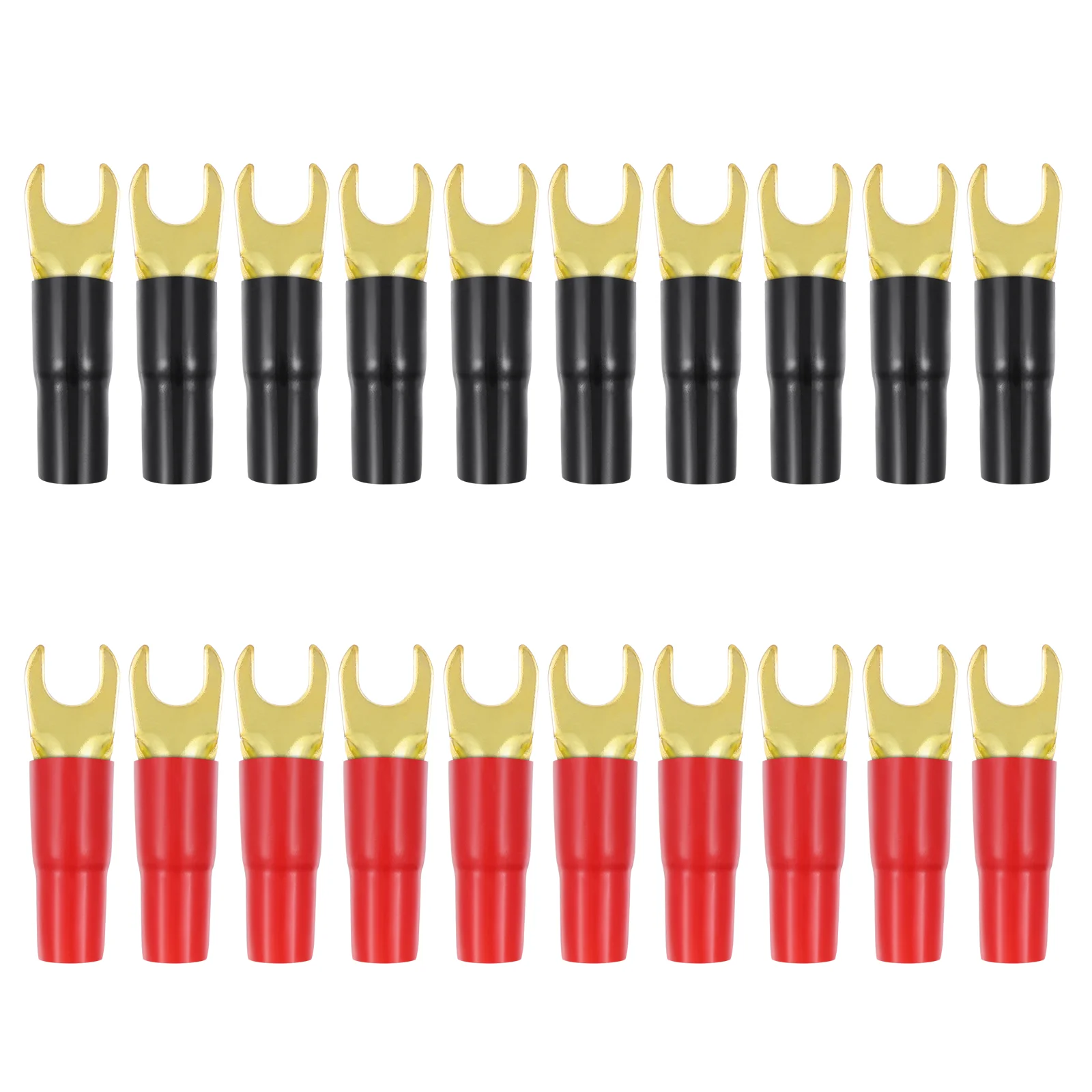 

Spade Connector Adapter 8ga Connectors Crimp Barrier Para Bateria Auto