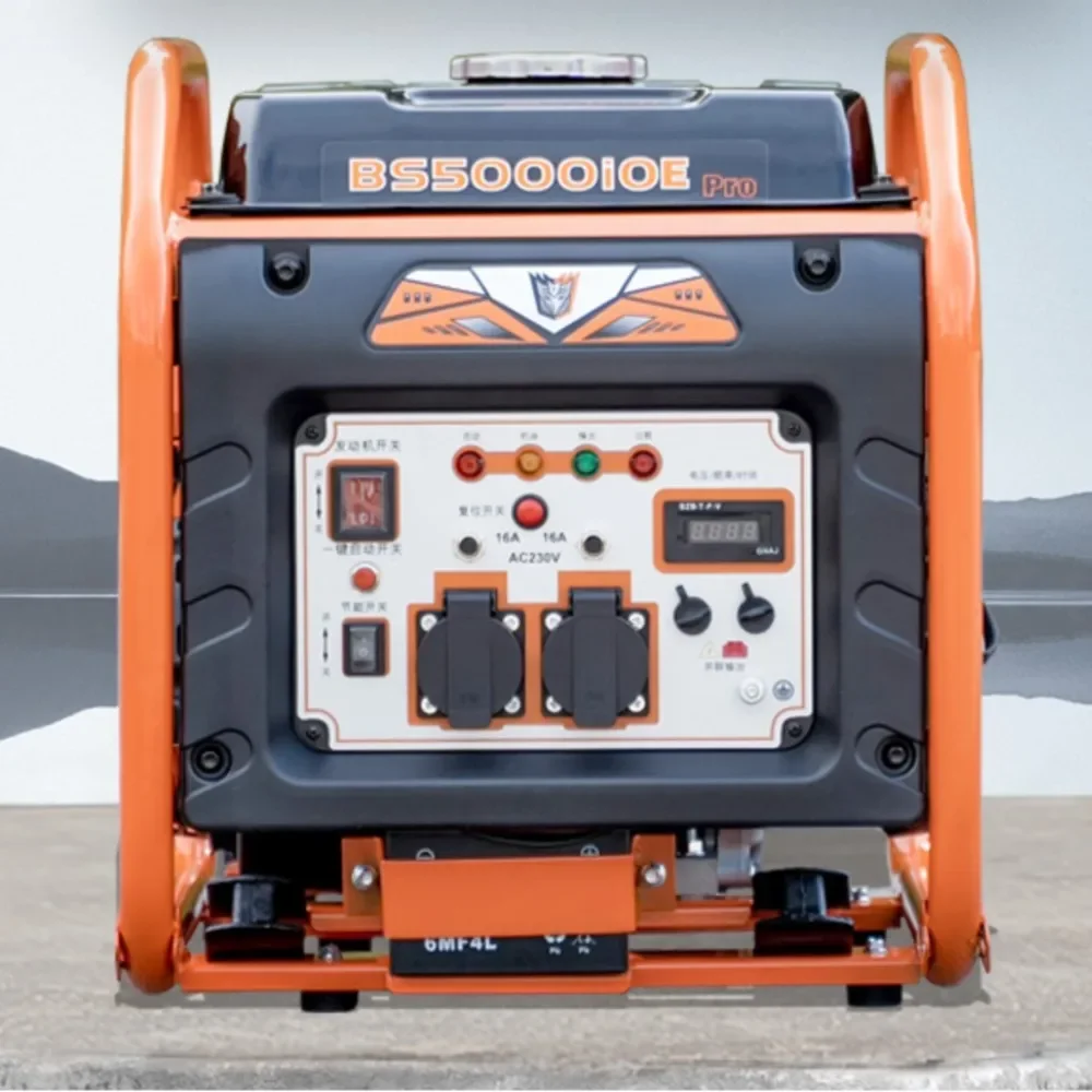 4 2 кВт генератор бензиновый 220 В бытовой небольшой переменной частоты открытый