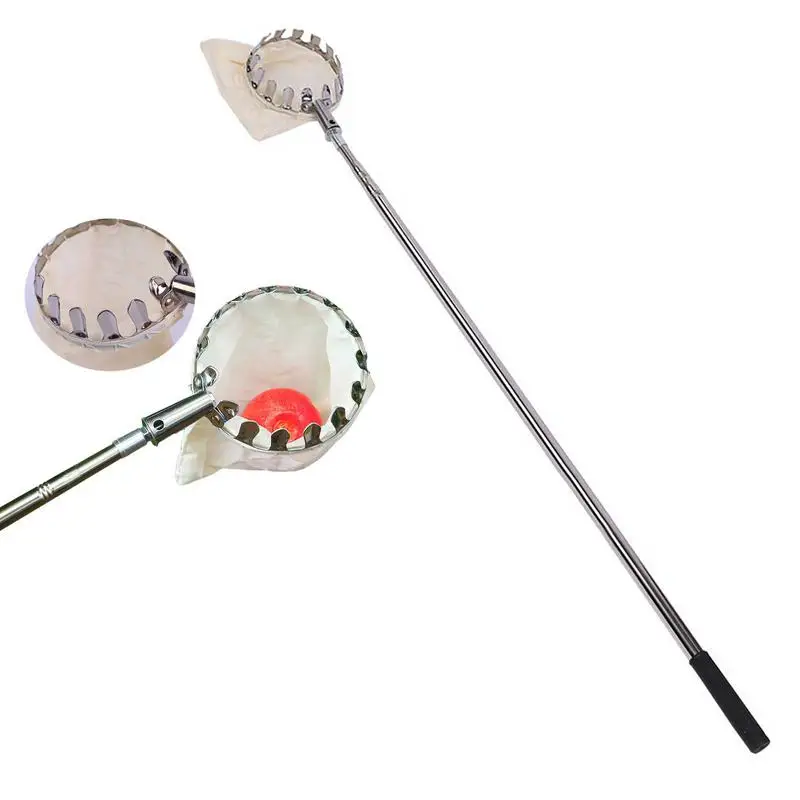 

Fruit Pickers With Catcher Basket Lightweight Stainless Steel Pole Labor Saving Agricultural Garden Hardware Tool 5 Ft Fruit