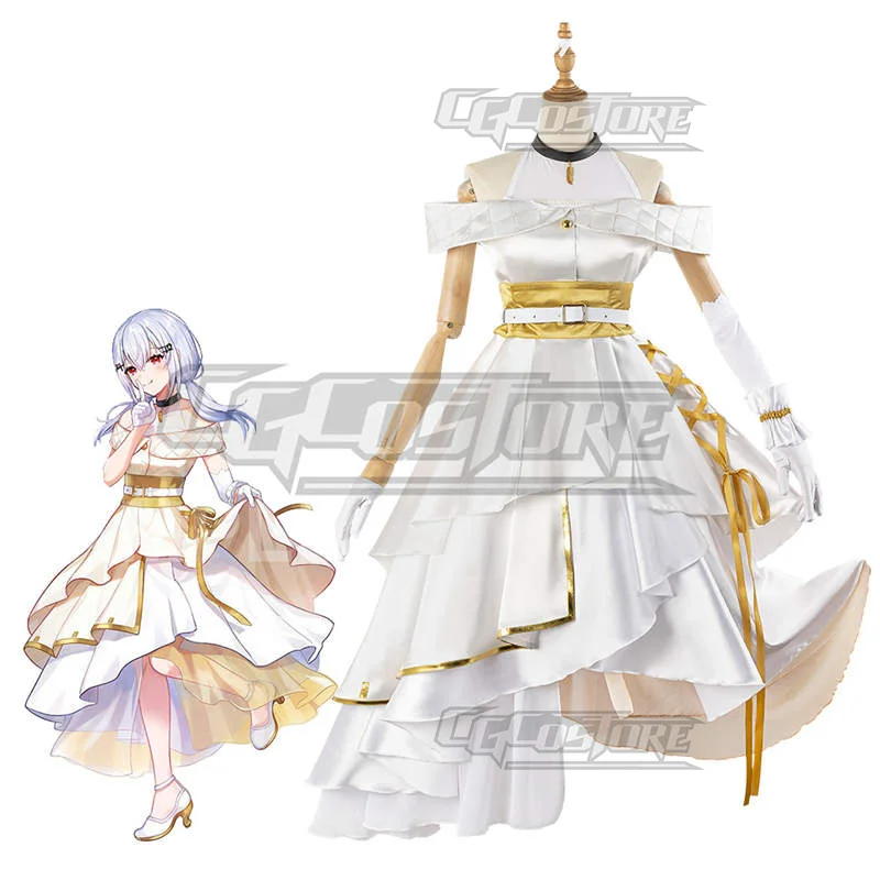 Виртуальная печень VTuber Hakase Fuyuki Косплей Костюм Аниме Платья Рождество Хэллоуин