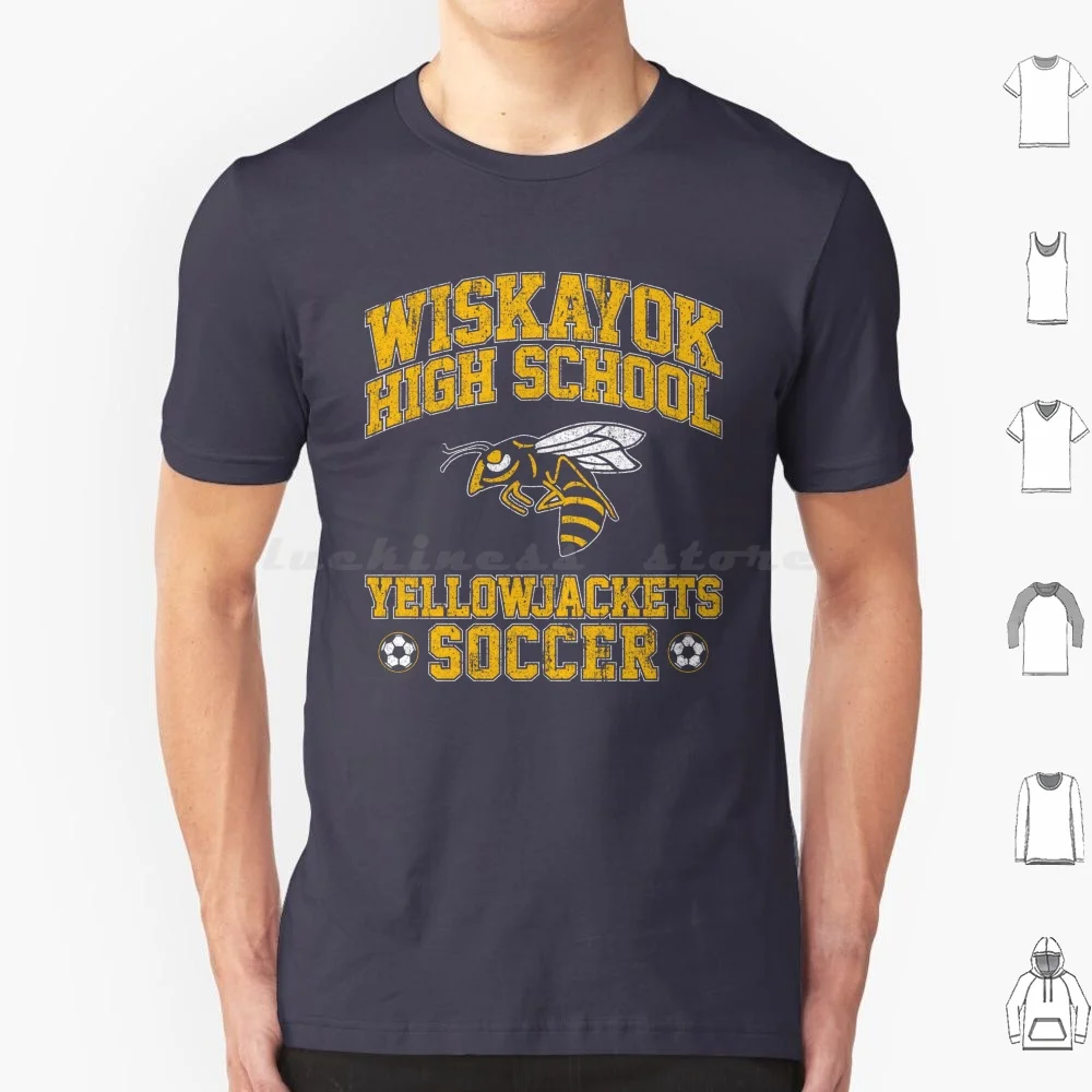 Wiskayok High School Yellowjackets Soccer T Shirt Big Size 100% Cotton Tv Shauna Christina Ricci Jackie Natalie