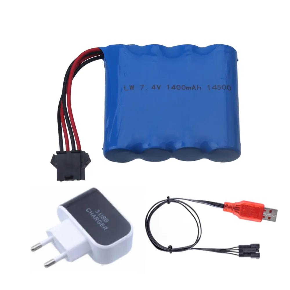 

Литий-Полимерный Аккумулятор 7,4 В 1400 мАч 2S и зарядное устройство 7,4 В для DE36W 1:16RC Внедорожник 4WD высокоскоростные аксессуары для скалолазания...