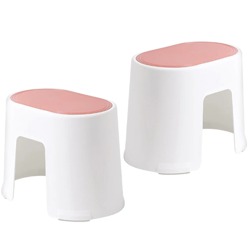 

2pcs Stool Toilet Stepping Stool Bathroom Stool Nonslip Step Stool