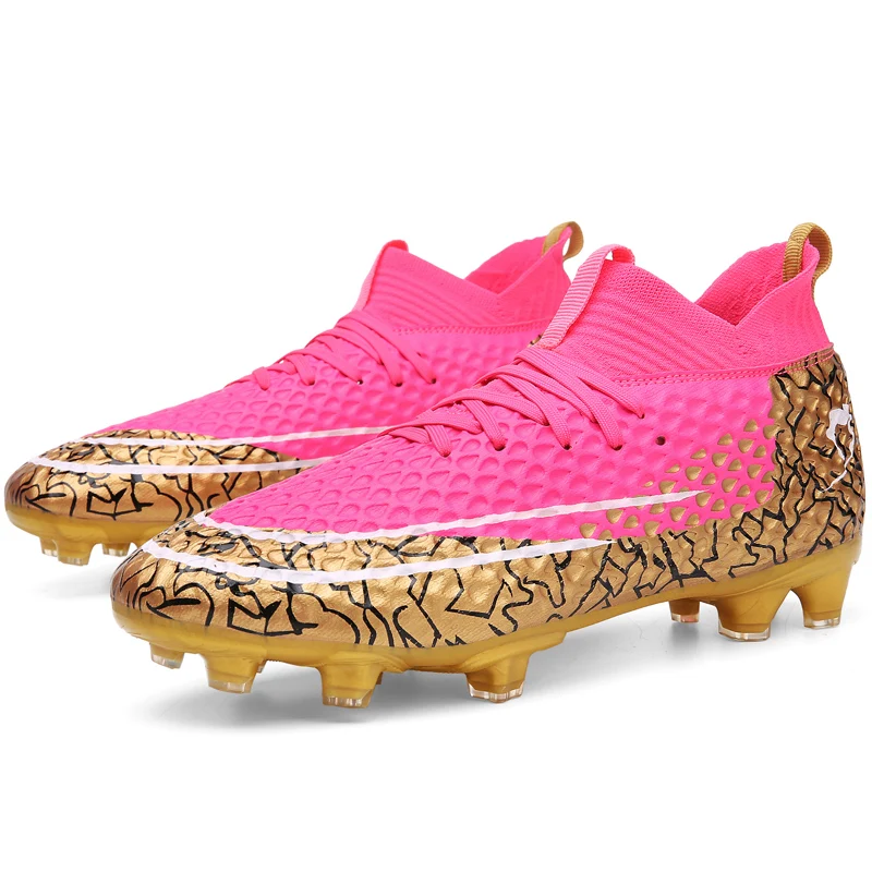 Stylish And Comfortable Adult Training Match Sports Football Shoes Outdoor Indoor Grass Sports Shoes For Youth Students 34-47#