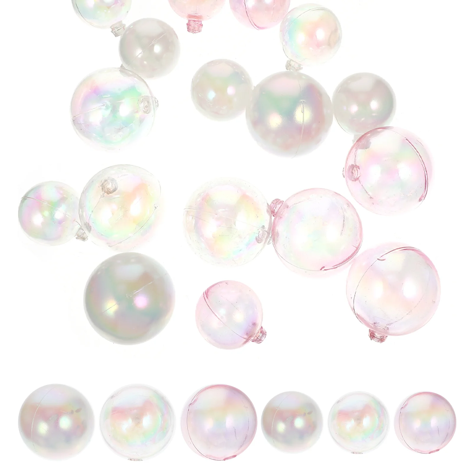 

18 Pcs Wedding Mini Balls Toppers Cake Decor Supply Balls Cakes Toppers Bubble Balls Cupcake